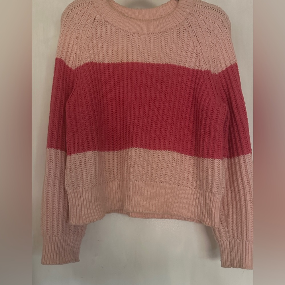 Kate Spade Pink Color Block Sweater